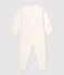 Baby-Strampler aus Baumwolle mit Herzchen-Motiv weiss MARSHMALLOW/ PAPAYE