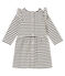 Baby MädchenKleid mit Marinestreifen weiss MARSHMALLOW/schwarz CITY