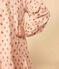 Langärmeliges Kleid mit Blumenprint aus Baumwollgaze für Kinder/Mädchen rosa SALINE/weiss MULTICO