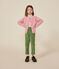 Kinder-Cardigan aus Strick mit Wollanteil für Mädchen rosa ROSELINE CHINE