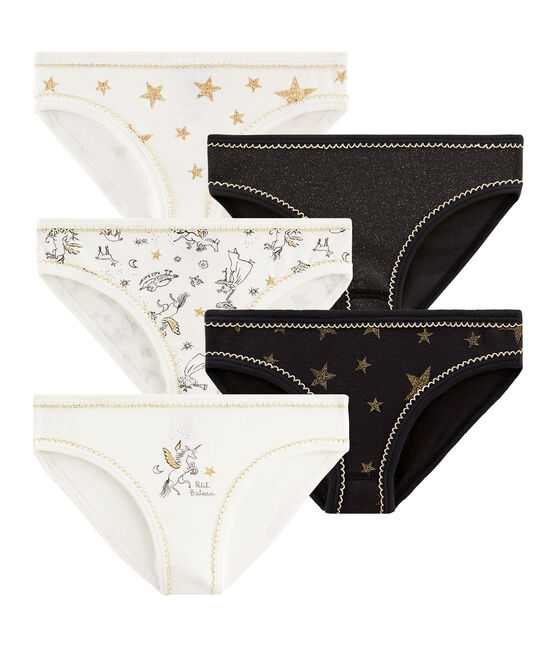 Set mit 5 Unterhosen für kleine Mädchen variante 1