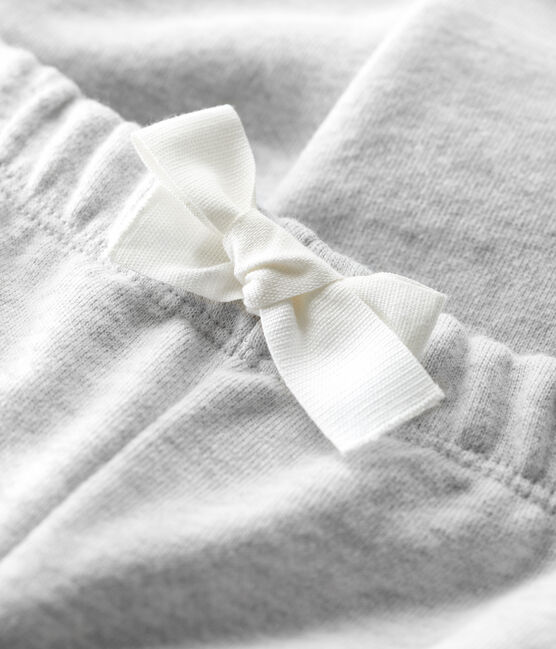 Baby-Hose aus Bio-Molton. grau BELUGA CHINE