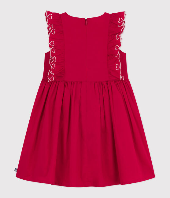 Ärmelloses Kinder-Kleid aus Baumwolle rot TERKUIT