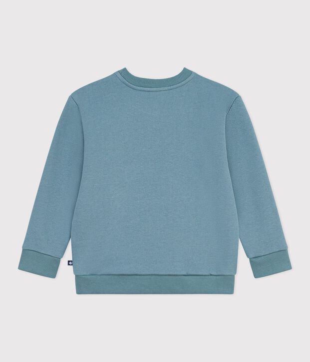 Kinder-Sweatshirt aus Baumwolle mit Motiv blau