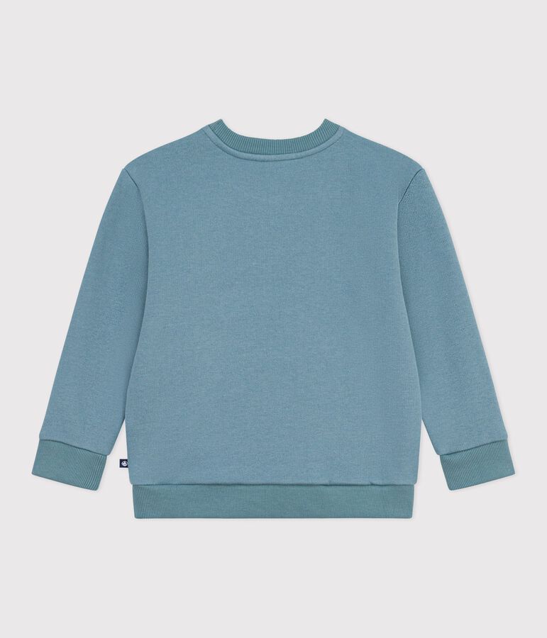 Kinder-Sweatshirt aus Baumwolle mit Motiv blau