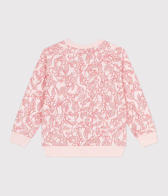 Kinder-Sweatshirt aus bedruckter Baumwolle rosa FLEUR/ SPI