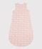 Baby-Schlafsack aus Baumwolle mit rosa Walen TOG 2 SALINE/ MARSHMALLOW