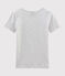 Damen-T-Shirt aus Baumwolle mit Rundhalsausschnitt grau BELUGA CHINE