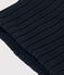 Kinder-Schlauchschal aus Strick mit Fleece-Futter blau SMOKING