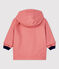 KLASSISCHE BABY-REGENJACKE AUS RECYCELTEM MATERIAL rosa PAPAYE