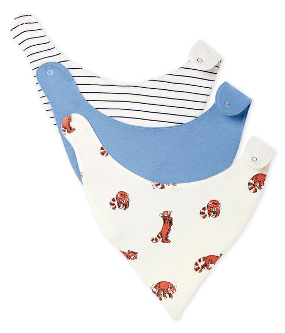 Dreier-Set Baby-Lätzchen aus Rippstrick für Jungen variante 1