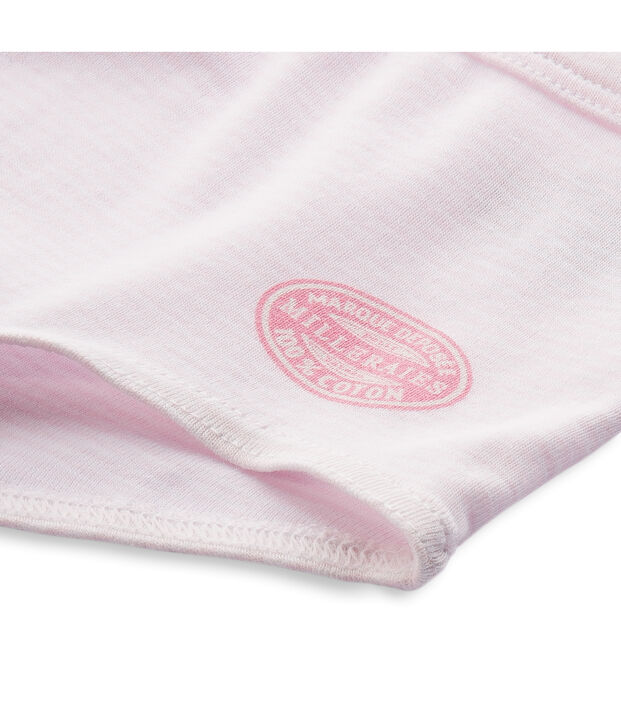 Ringelgestreifte M&auml;dchen Shorts rosa/weiss