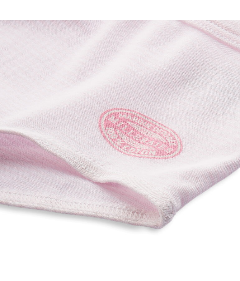 Ringelgestreifte M&auml;dchen Shorts rosa VIENNE/weiss ECUME