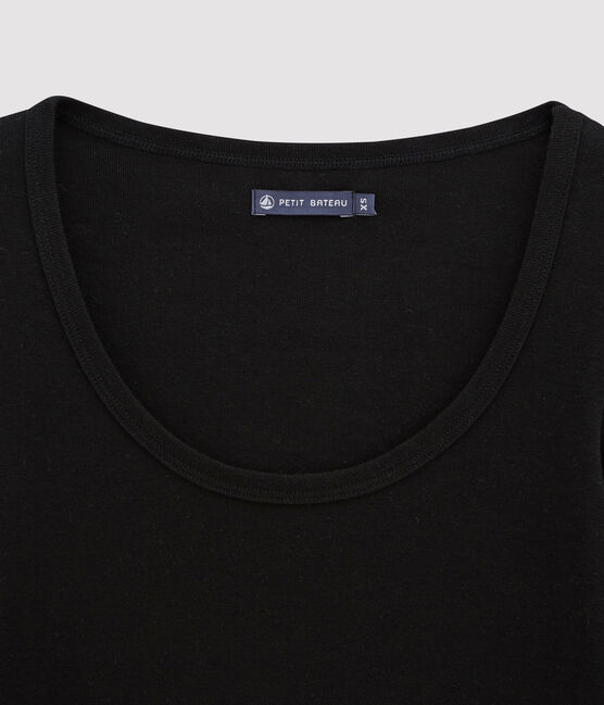 Damen-T-Shirt schwarz NOIR