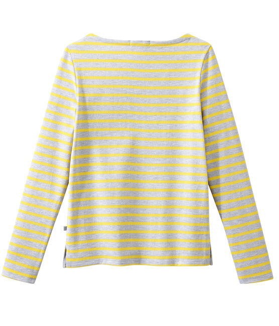 Klassisches streifenshirt grau POUSSIERE/gelb BLE