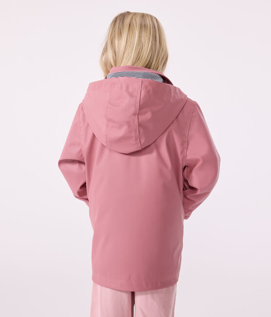 Klassische Kinder-Regenjacke für Mädchen und Jungen rosa ROSEWOOD