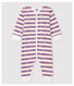 Fußloser Baby-Einteiler aus Baumwolle mit Petit Bateau-Motiv