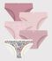 Set Kinder-Slips aus Baumwolle mit Blumenmotiv vielfarbig