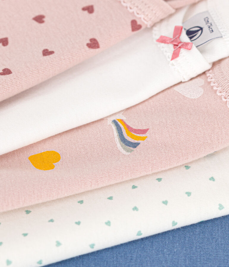 5er-Set lang&auml;rmelige Bodys aus Baumwolle mit Stern- und Herzmotiven f&uuml;r Babys variante 1