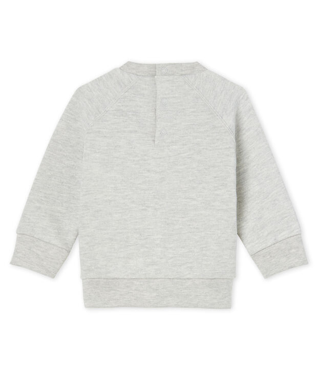 Baby-Sweatshirt aus Molton f&uuml;r Jungen grau