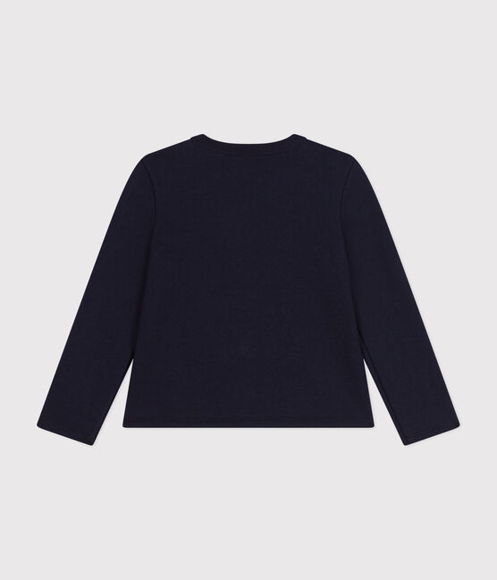 Kinder-Cardigan aus Molton für Mädchen blau SMOKING