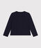 Kinder-Cardigan aus Molton für Mädchen blau SMOKING