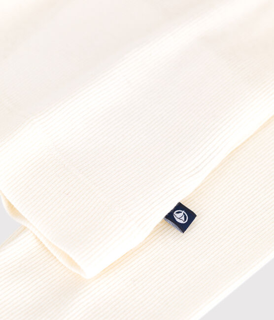 Damen-Rollkragenshirt L'Iconique aus Baumwolle und Wolle naturfarben MILK