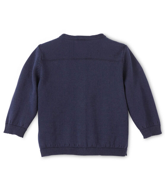 Baby-Mädchen-Cardigan aus Baumwolle blau SMOKING
