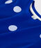 Kurzärmliges Kinder-T-Shirt aus Baumwolle-Leinen für Mädchen blau SURF/weiss MARSHMALLOW