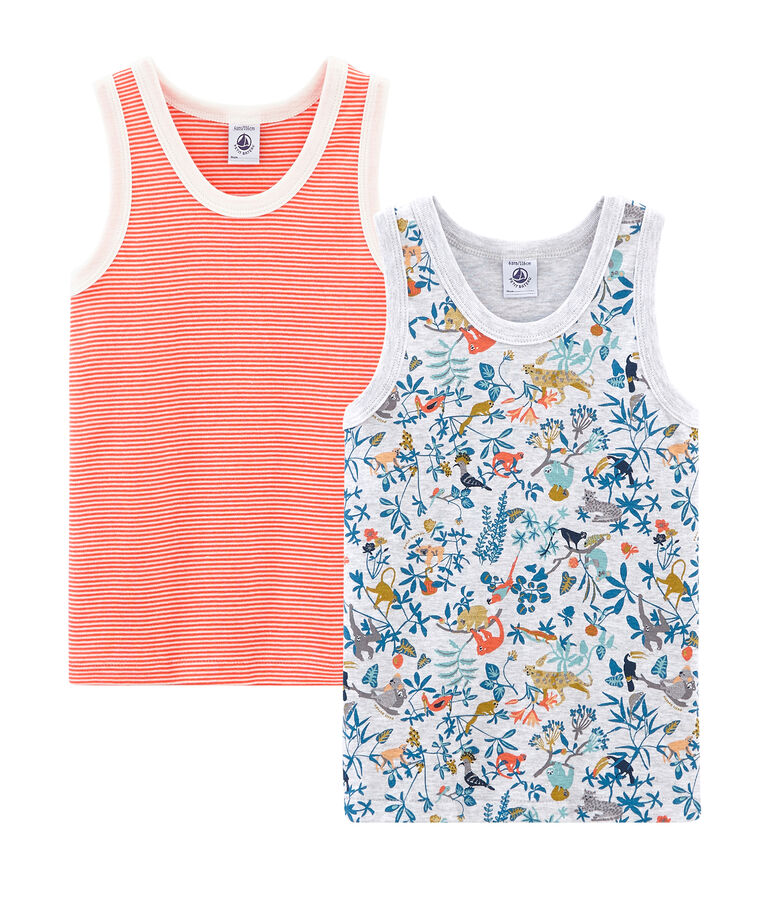 Duo Tanktops f&uuml;r kleine Jungen vielfarbig