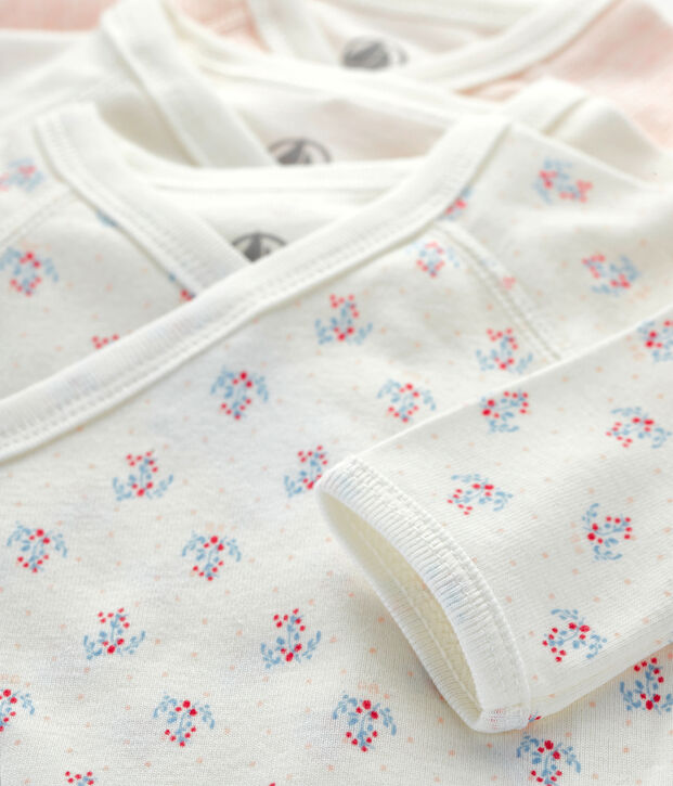 3er-Set lang&auml;rmlige Bodys f&uuml;r Neugeborene vielfarbig