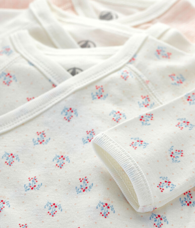 3er-Set lang&auml;rmlige Bodys f&uuml;r Neugeborene vielfarbig