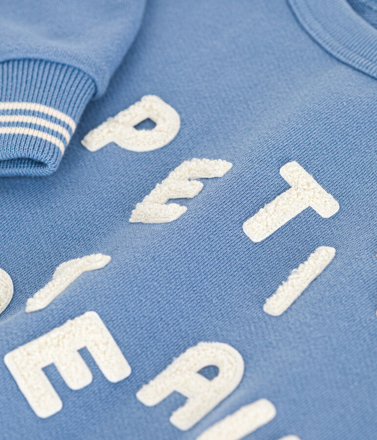 Kinder-Sweatshirt aus Molton f&uuml;r M&auml;dchen und Jungen blau BEACH