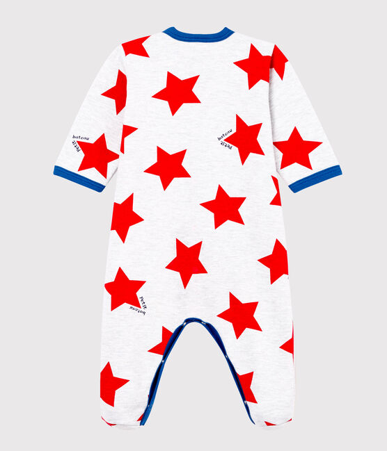 Baby-Strampler für Jungen grau POUSSIERE/weiss MULTICO