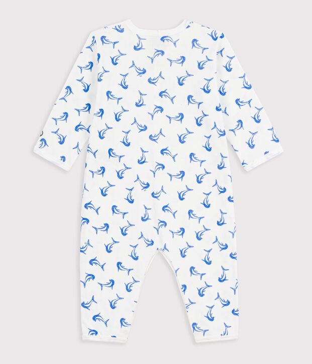 Dors bien sans pied en coton weiss/blau/vielfarbig