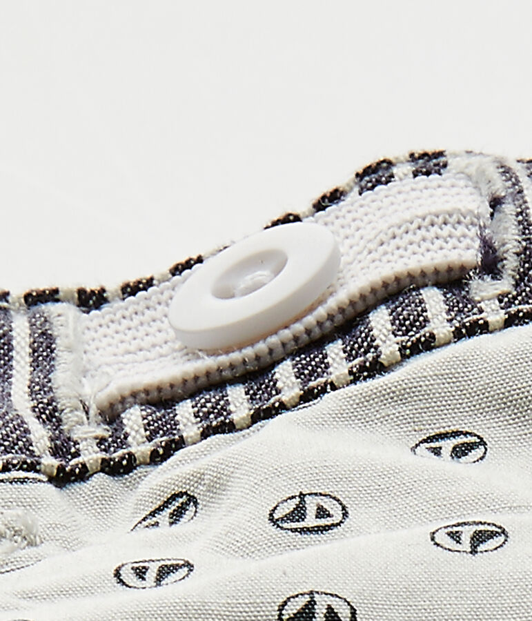 Gestreifte Baby-Jungen-Hose blau/weiss