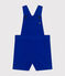 Kurze Baby-Latzhose aus Serge blau SURF