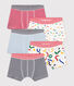 Set aus 5 Kinder-Boxershorts mit Skateboard-Motiv, aus Baumwolle