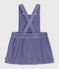 &Auml;rmelloses Baby-Kleid aus einfarbigem Feincord violett