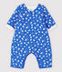 Langer Baby-Overall aus gestepptem Doppeljersey aus Bio-Baumwolle mit Vogel-Motiv
