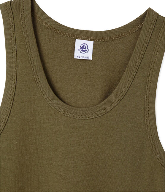 Damen-Top aus Original-Rippstrick grün LITOP