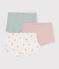 3er-Set Kinder-Shortys aus Baumwolle mit Blumenmotiv variante 1