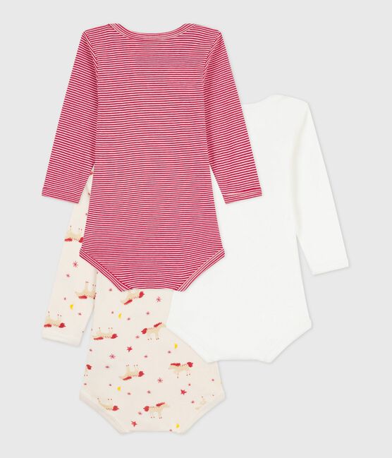 Set langärmeliger Baby-Bodys aus bedruckter Baumwolle variante 1