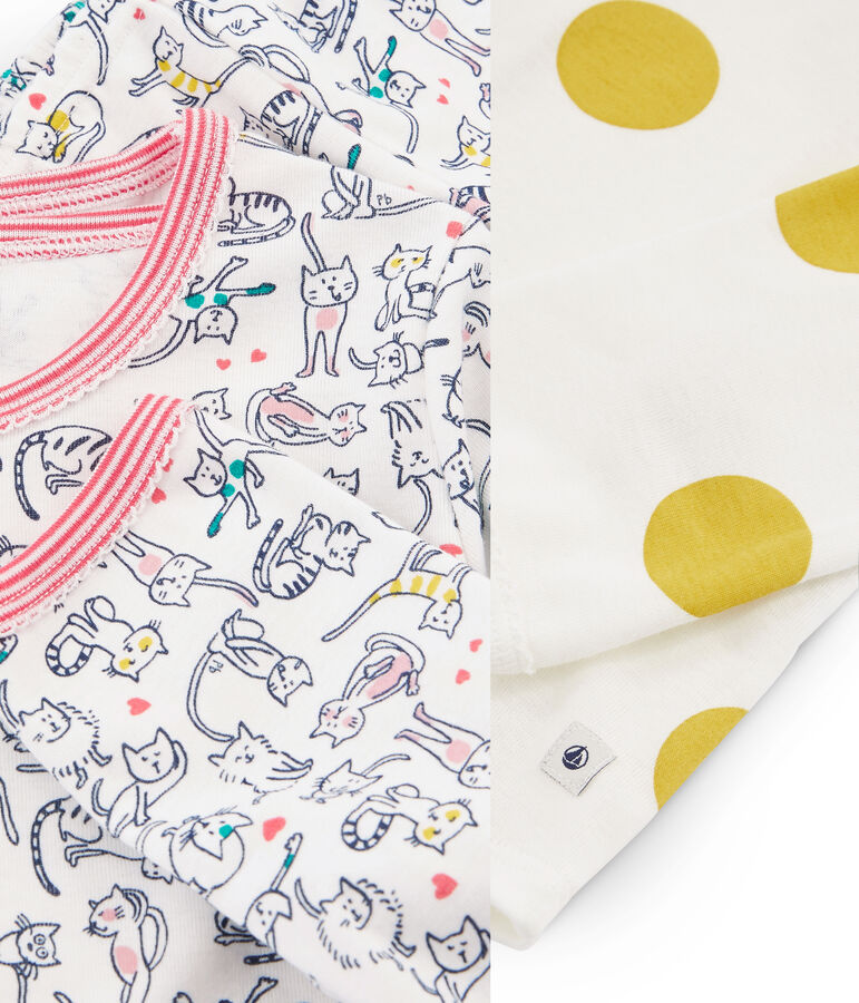 2er-Set Rippstrick-Pyjamas f&uuml;r M&auml;dchen vielfarbig