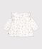 Lang&auml;rmelige Baby-Bluse aus Baumwolle mit Blumenmuster naturfarben/vielfarbig