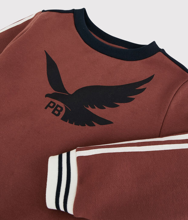 Kinder-Sweatshirt aus Molton f&uuml;r Jungen orange