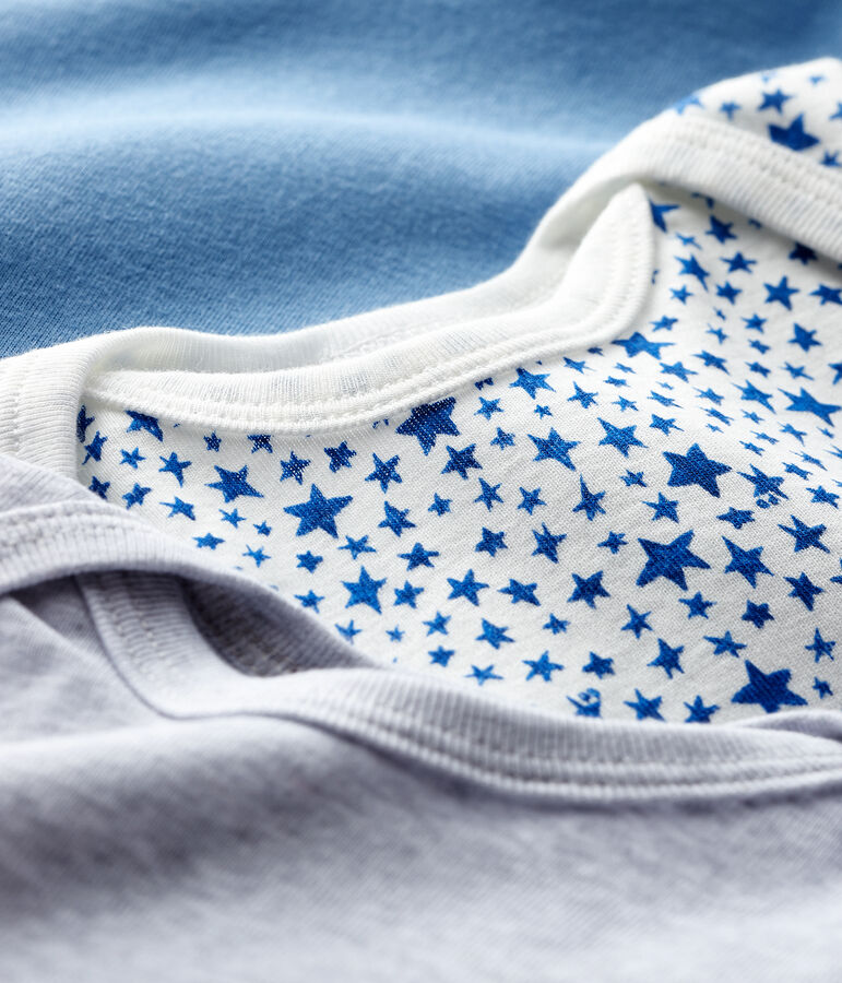 3er-Set lang&auml;rmlige Baby-Bodys f&uuml;r Jungen vielfarbig