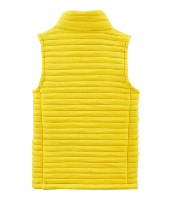 Ärmellose Kinderjacke gelb JAUNE
