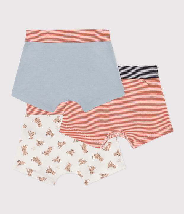 3er-Set Boxershorts aus Baumwolle mit Leopardenmotiv f&uuml;r Jungen vielfarbig