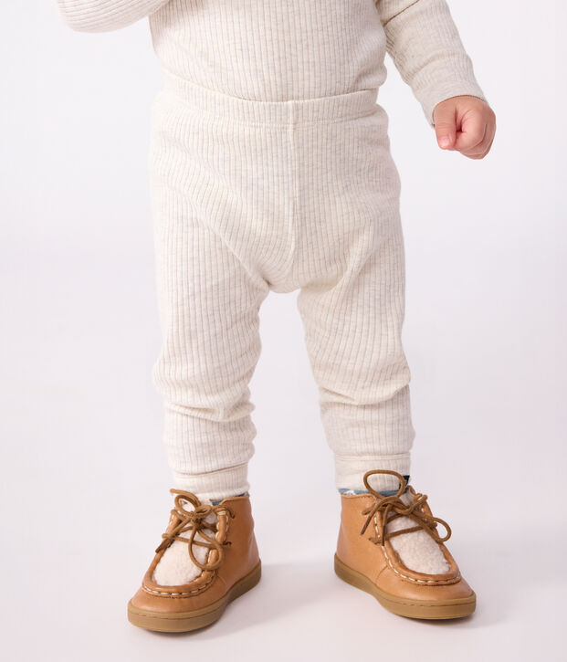 Baby-Leggings aus einfarbiger Baumwolle MONTELIMAR CHINE